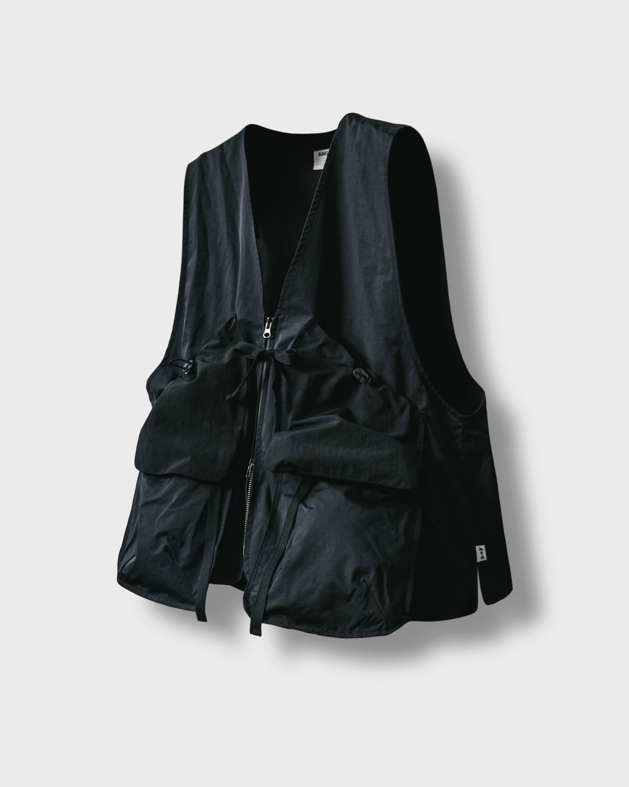 [AG] Flying Pocket Strap Vest - Black