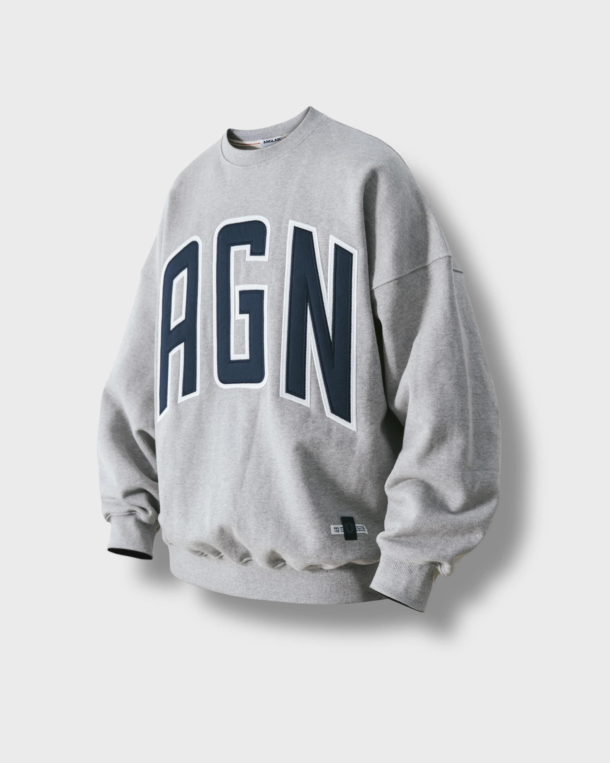 [AG] AGN Heavy Weight Sweat Shirt - Melange Grey