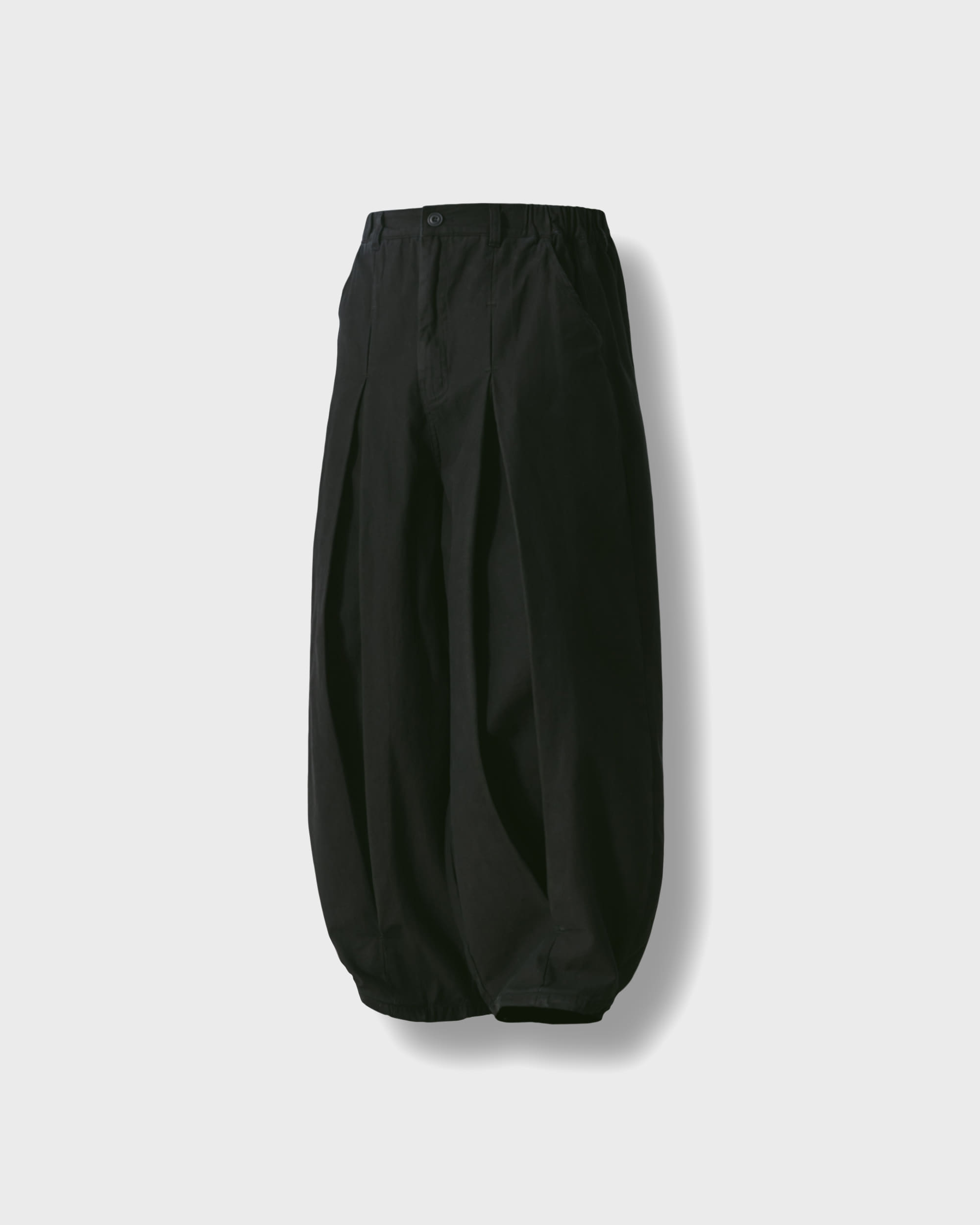 [AG] Long Tuck Wing Balloon Pants - Black