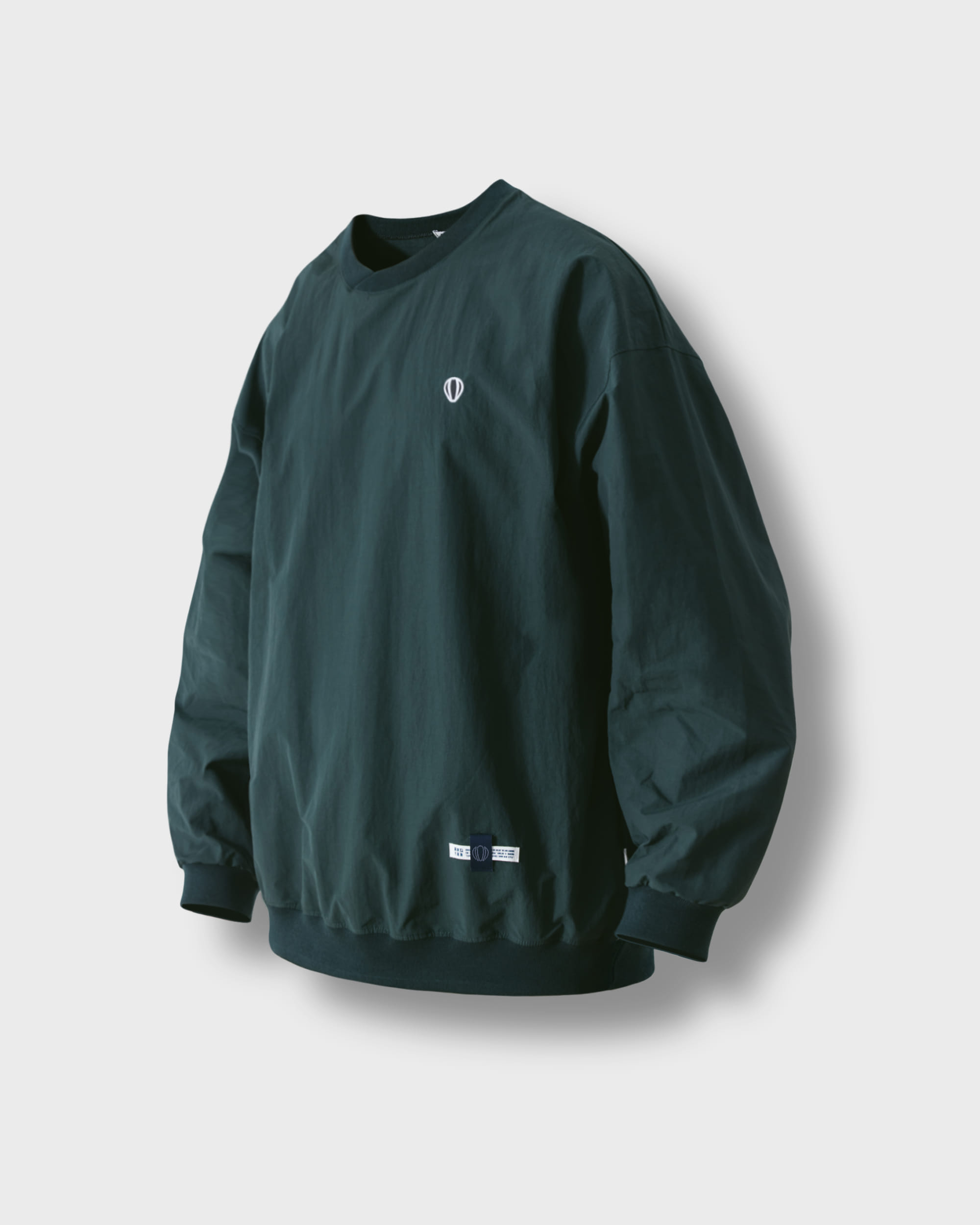 [AG] Nylon Athletic Wappen Sweat Shirt - Green