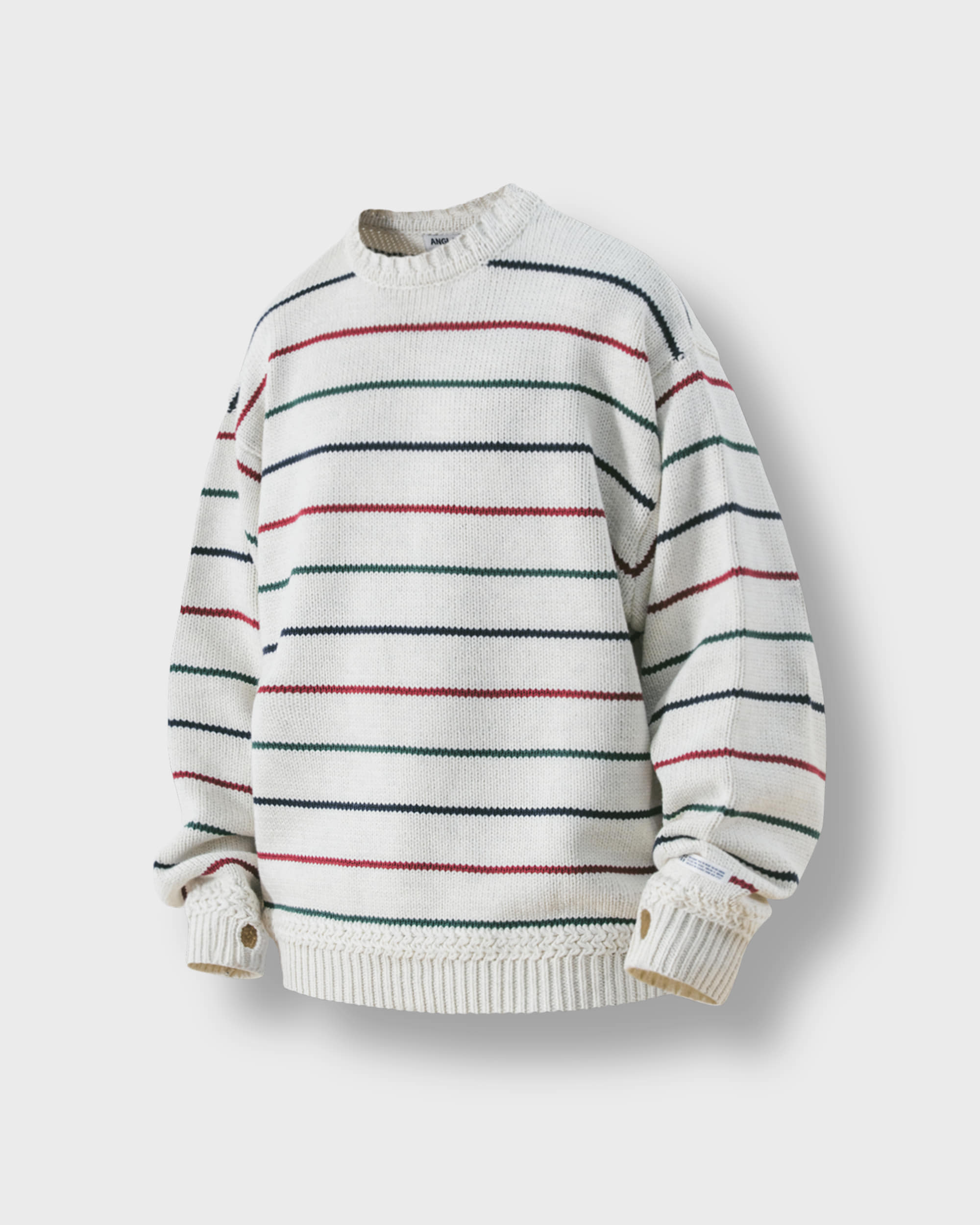 [AG] Round Heavy Sweater - Stripe