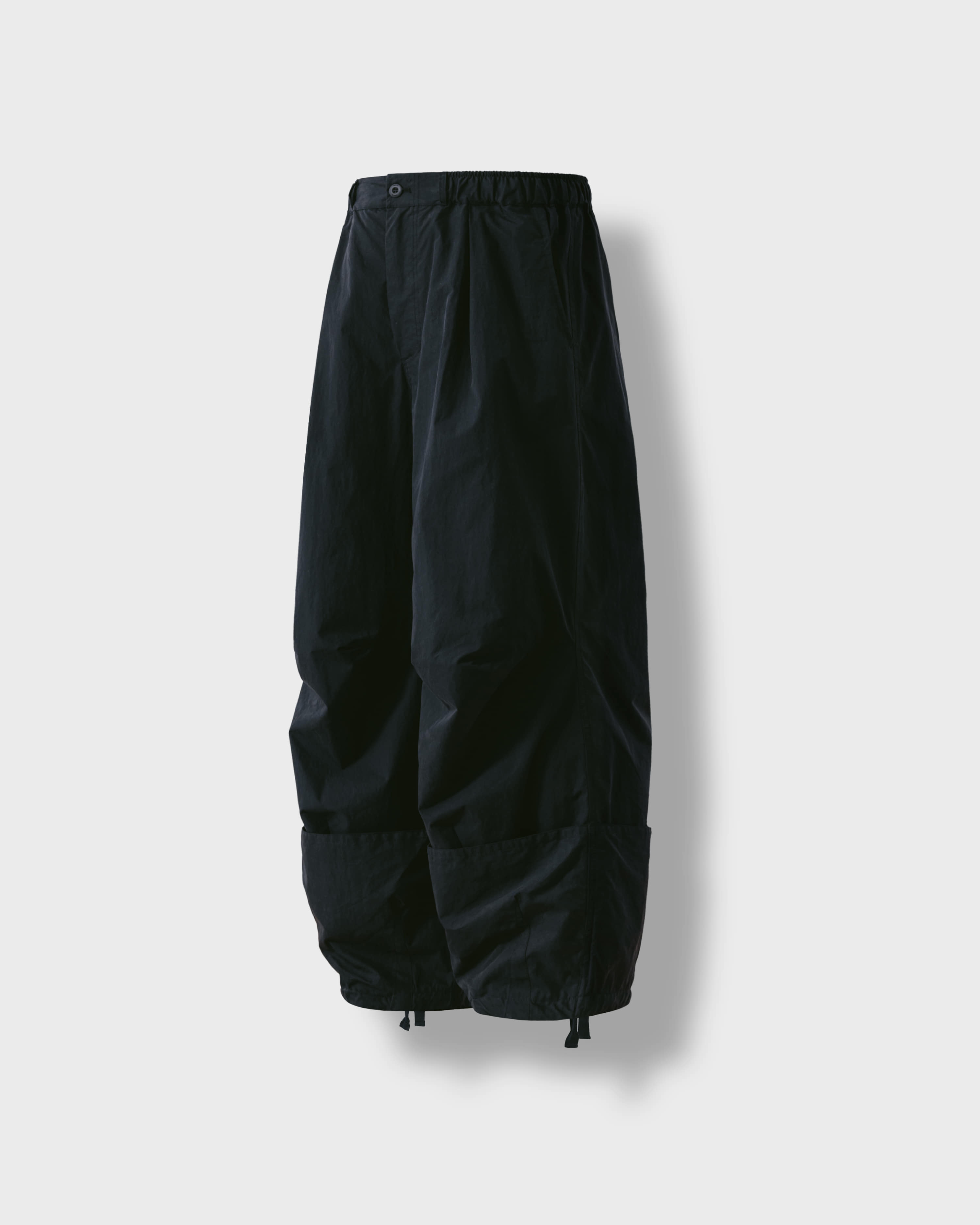 【ANGLAN】Palette Check Balloon Pants AG] Lazy Twill Balloon Pants - Brown - ANGLAN