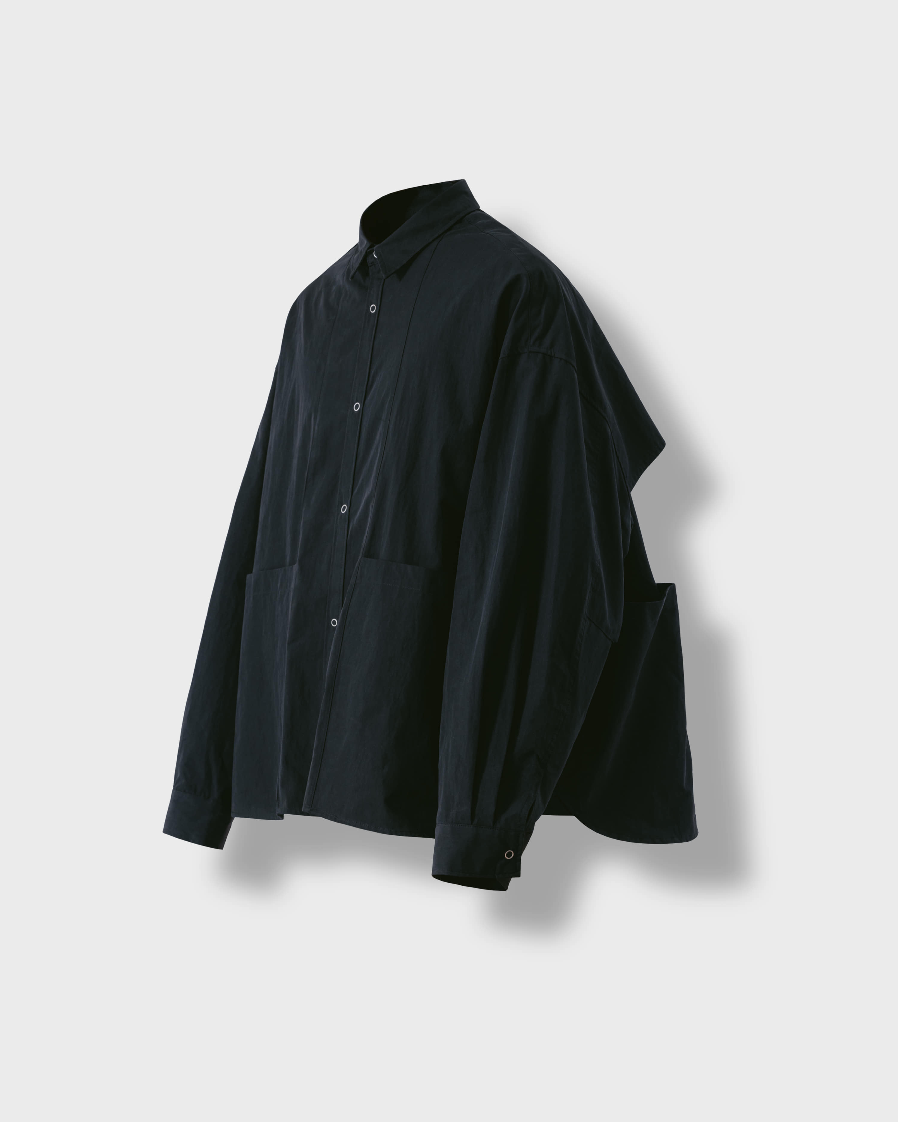 [AG] Steric CN Multi Pocket Shirt - Black