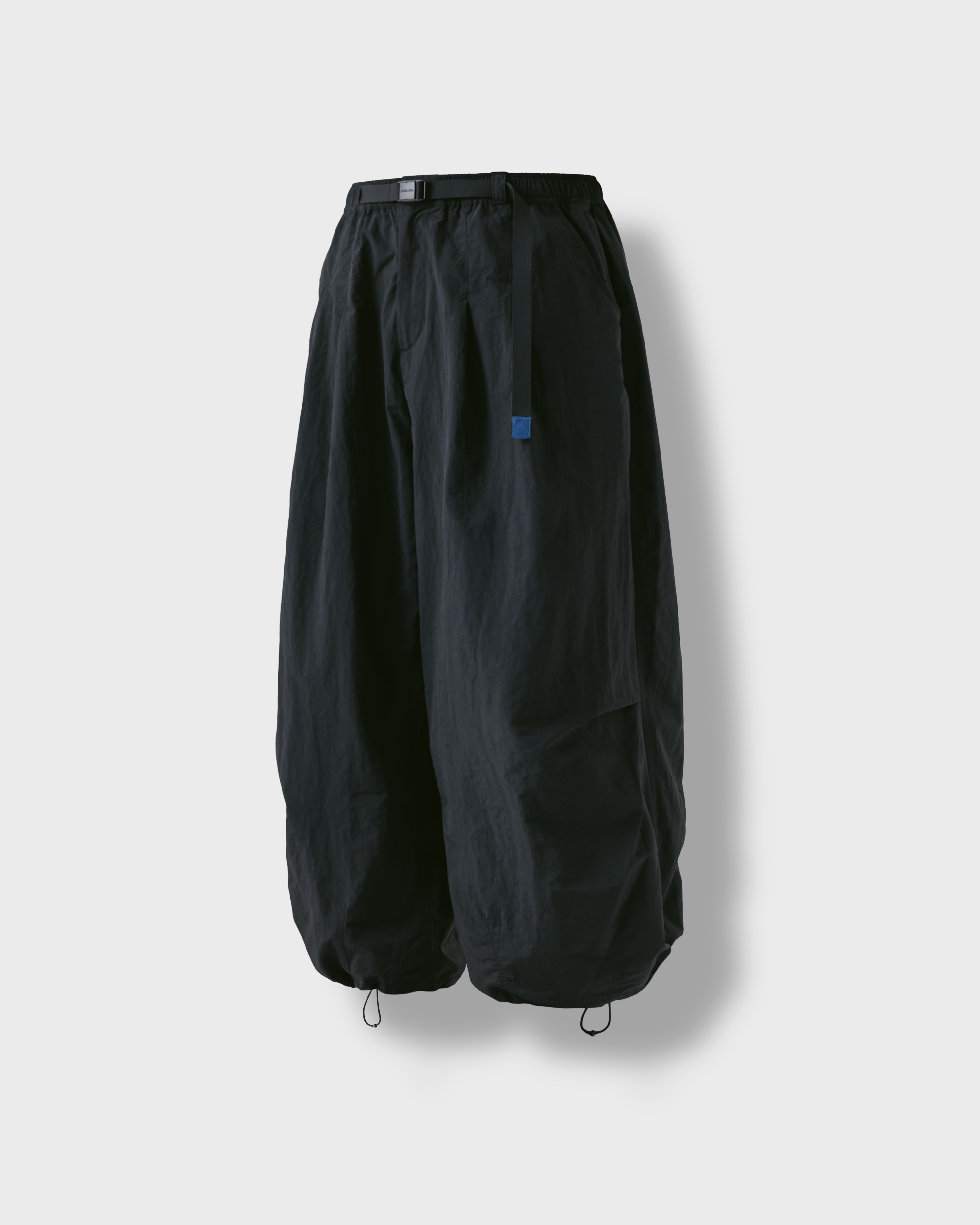 [AG] Nylon Tuck Belt String Balloon Pants - Black