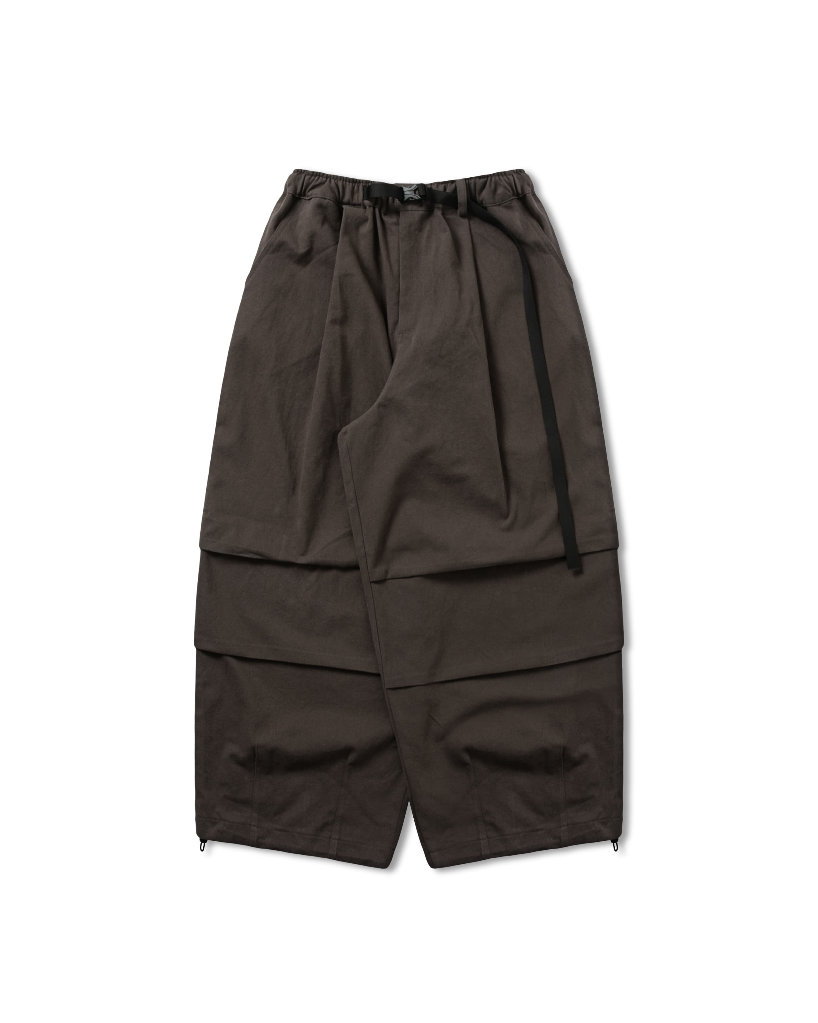 【ANGLAN】String Cargo Wide Pants AG.W] Strap Cargo Balloon Pants - Navy - ANGLAN