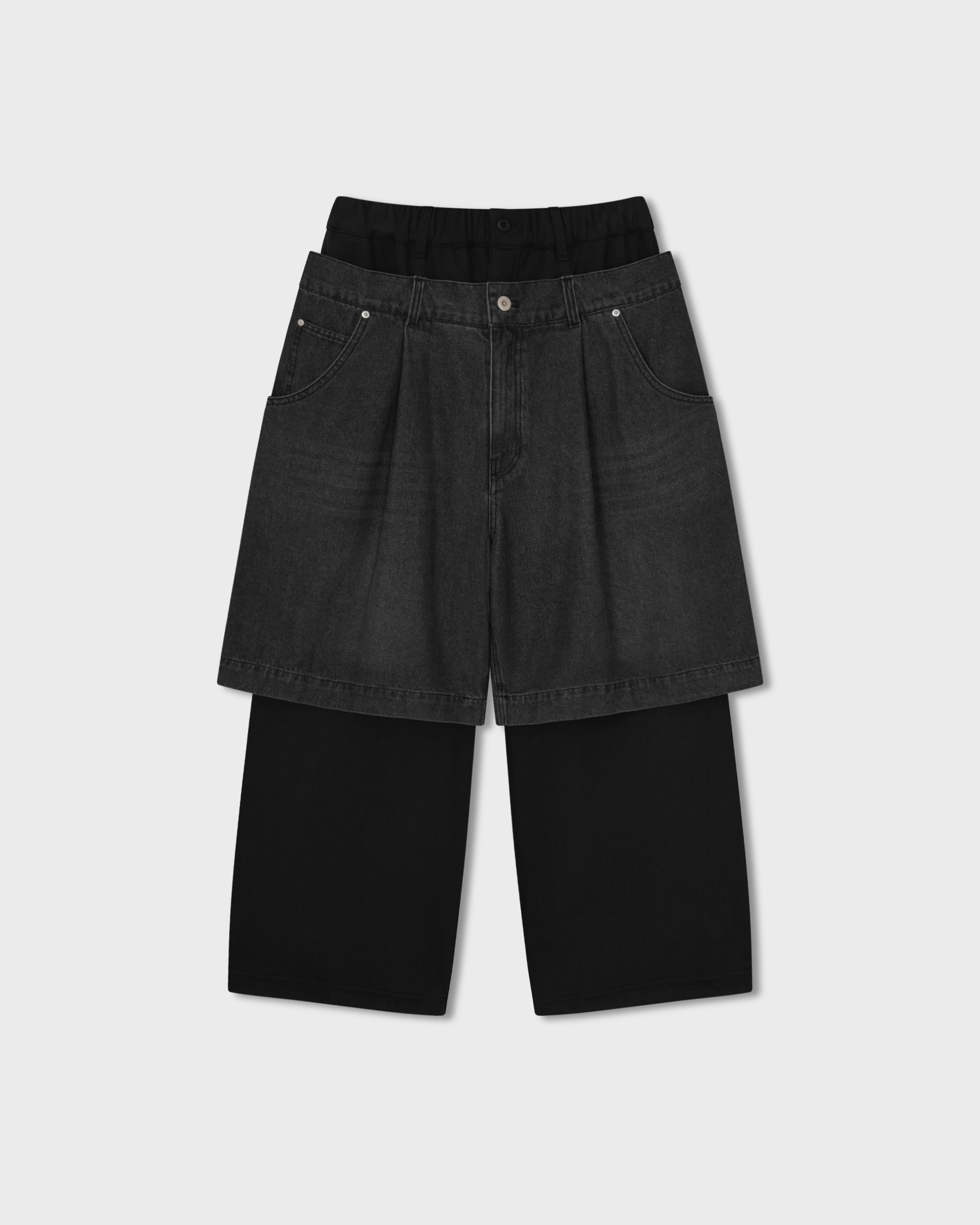 【ANGLAN】Cn Bermuda Banding Pants Bottom - ANGLAN
