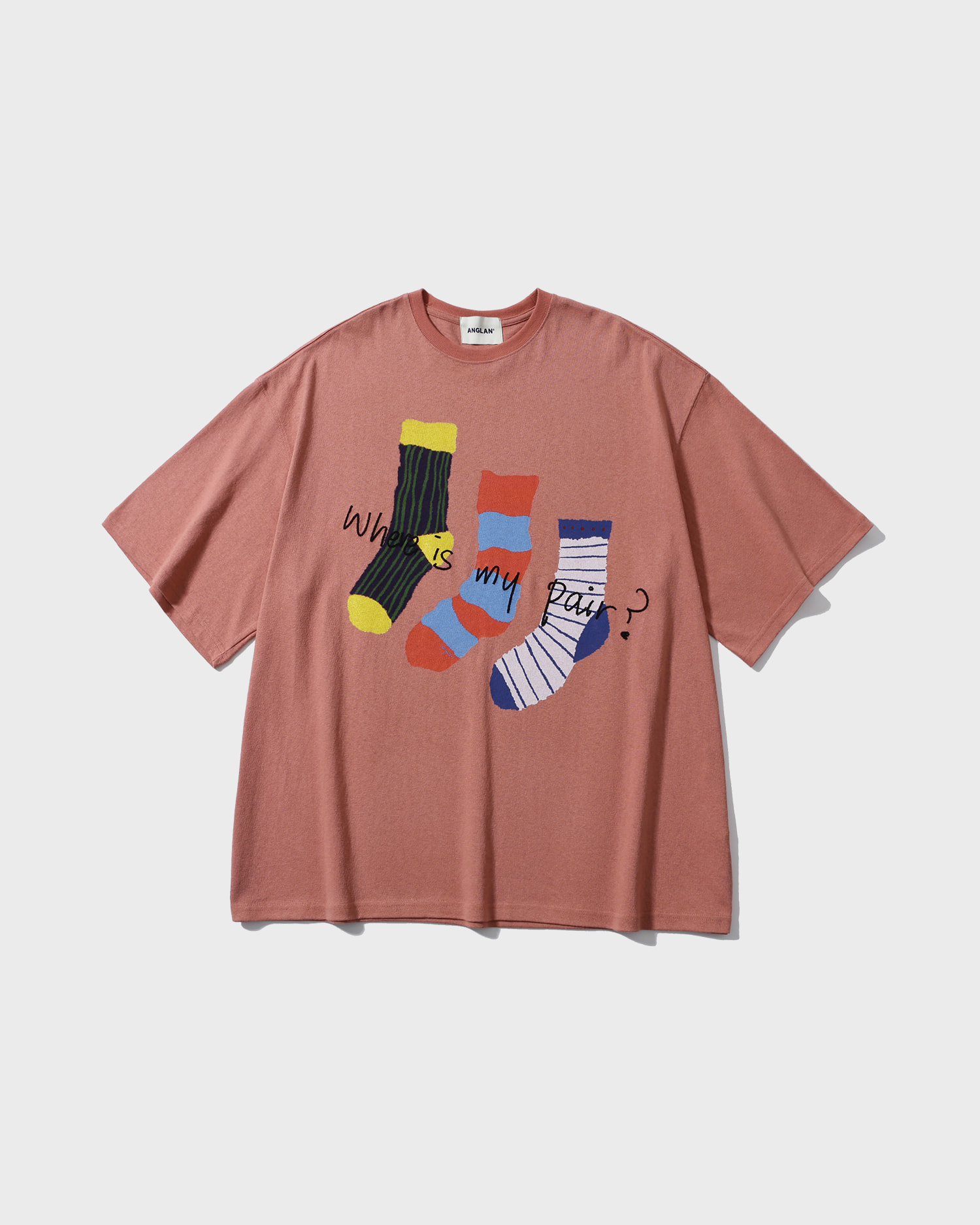 【ANGLAN】String Seersucker Half Tee 2025 Summer - ANGLAN