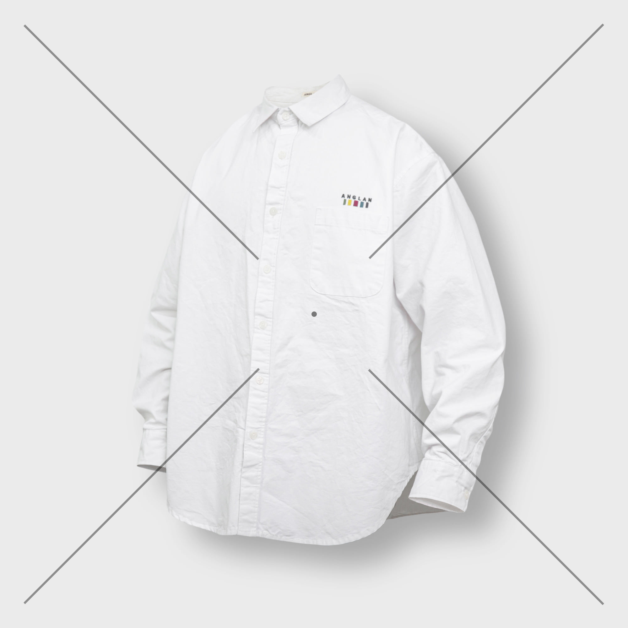 [AG] Oxford Wide Over Shirt - White
