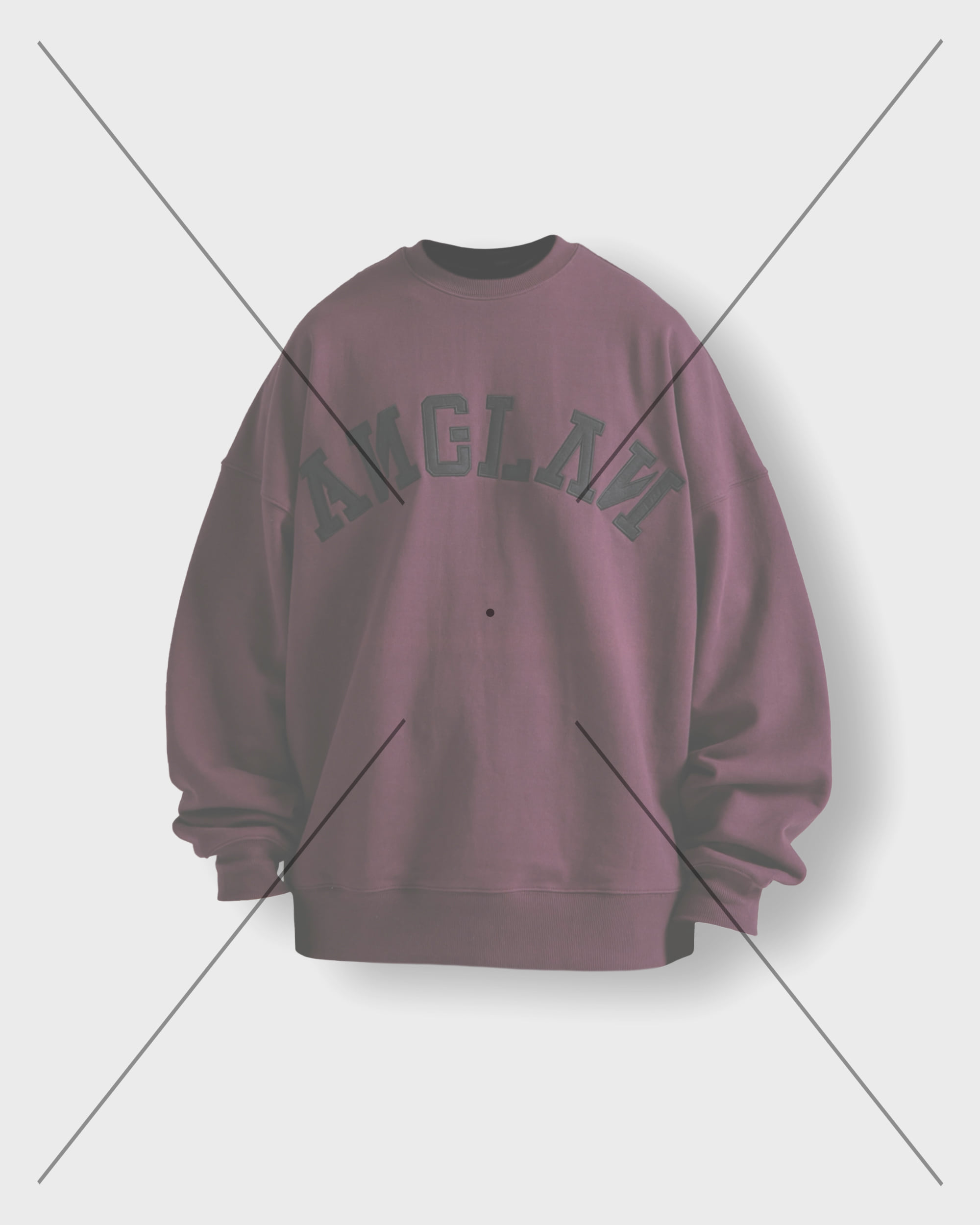 [AG] Big Logo Sweat Shirt - Purple