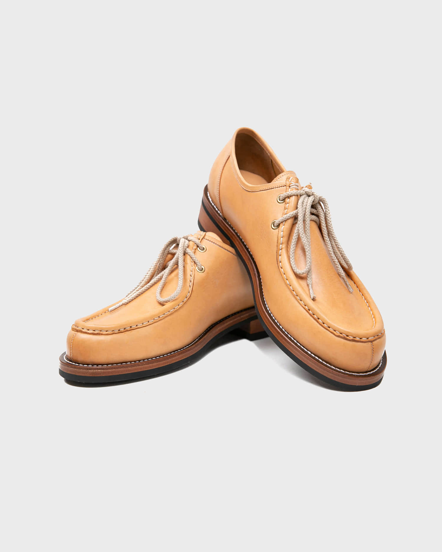 [BILLYS&amp;CO X ANGLAN] Tyrolean Derby Shoes - Natural