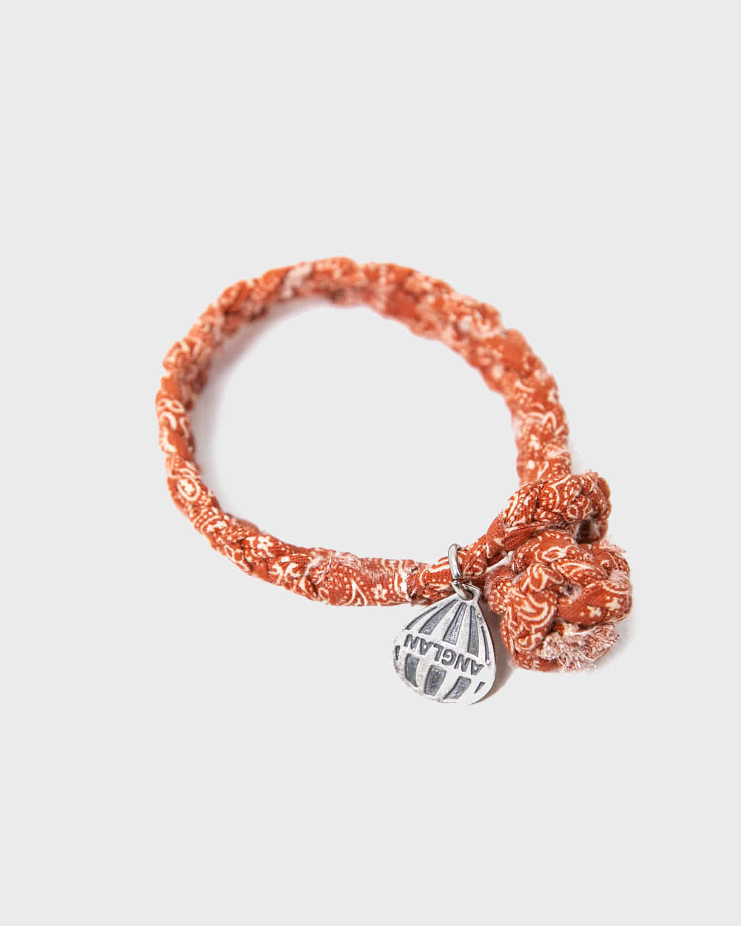 [AG] Paisley Weaving Pendant Bracelet - Orange