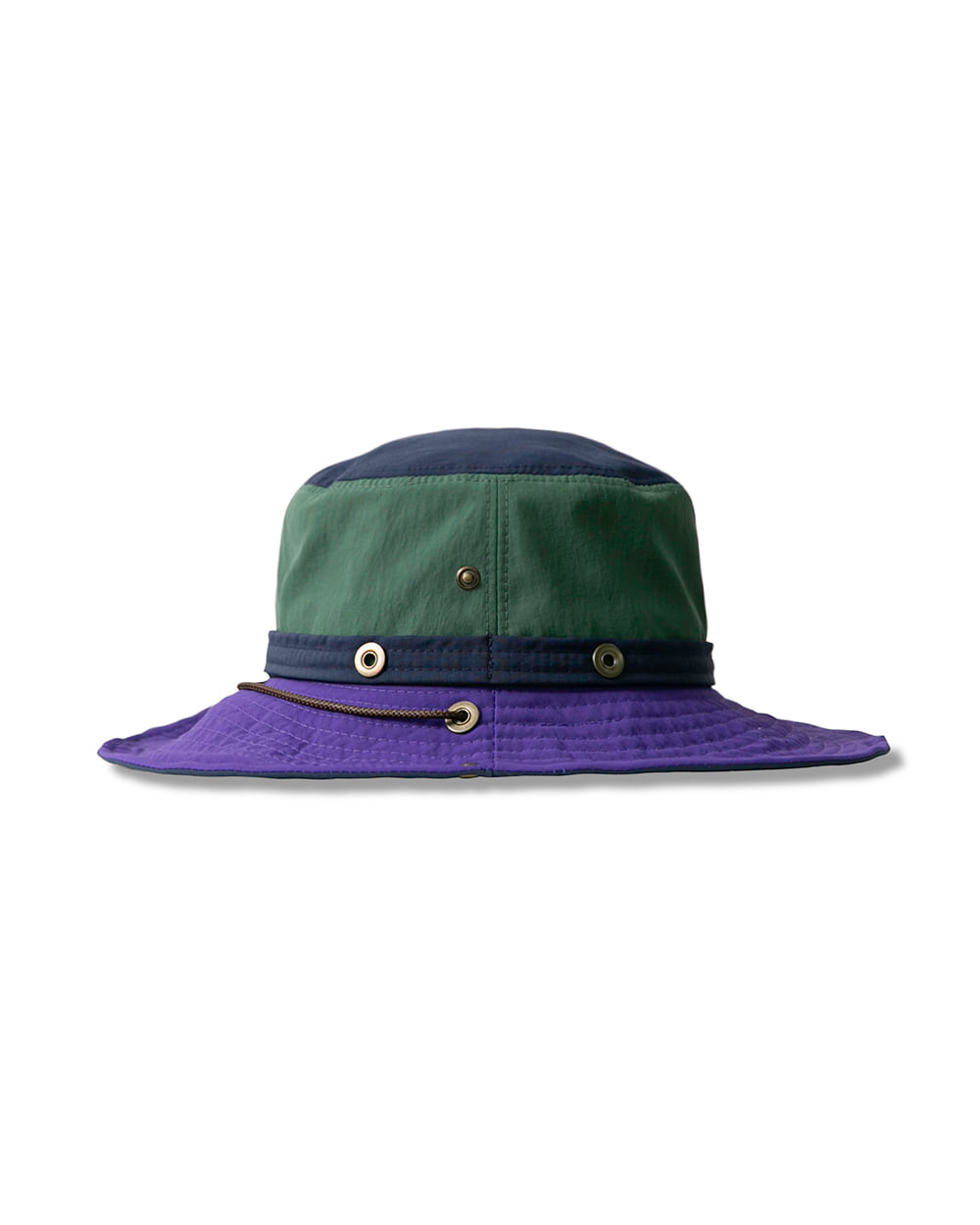 Color Block Mountain Boonie Hat - Purple &amp; Green