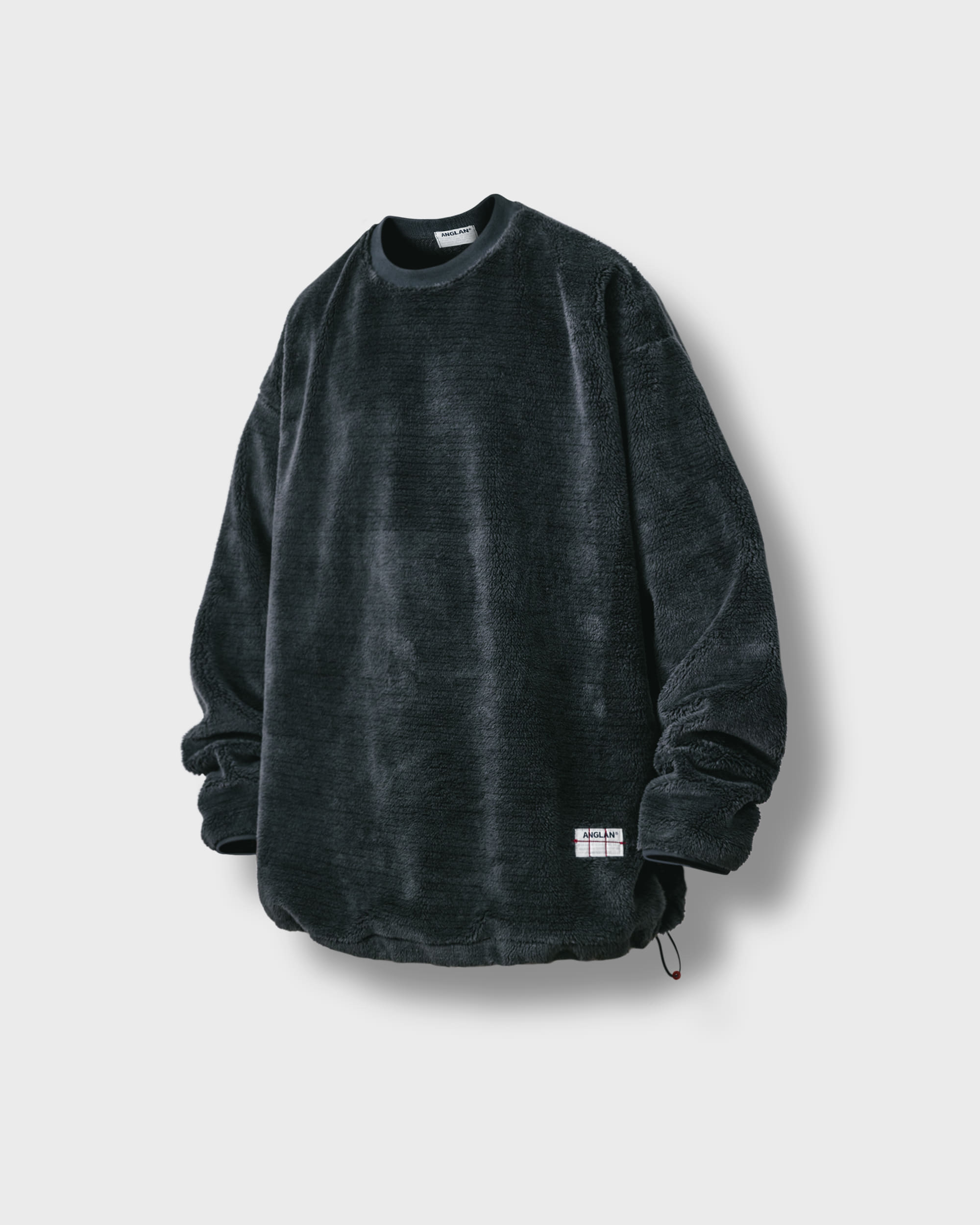 [AG] Fleece String Sweat Shirt - Grey