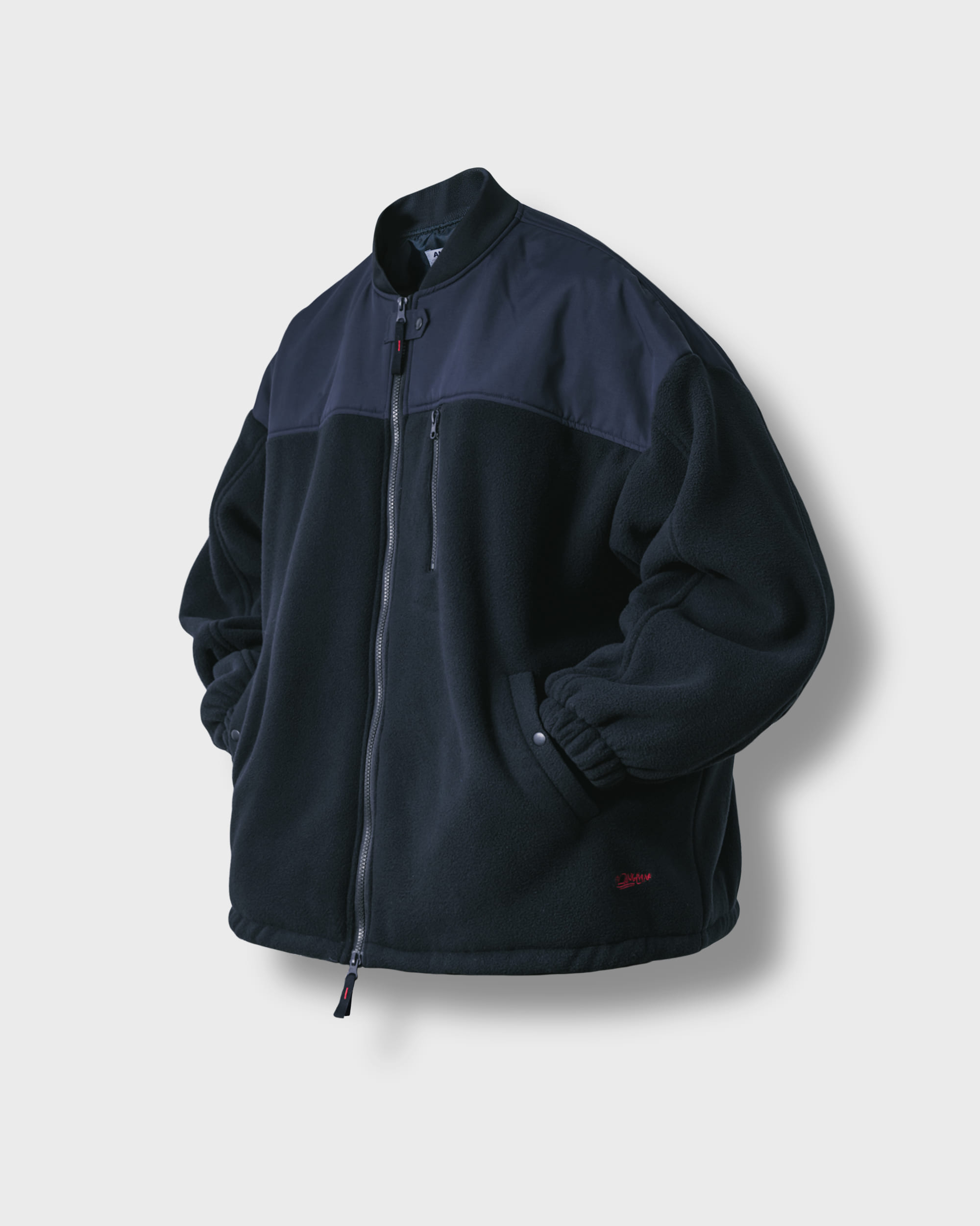 [AG] Bomber Fleece Jacket - Navy