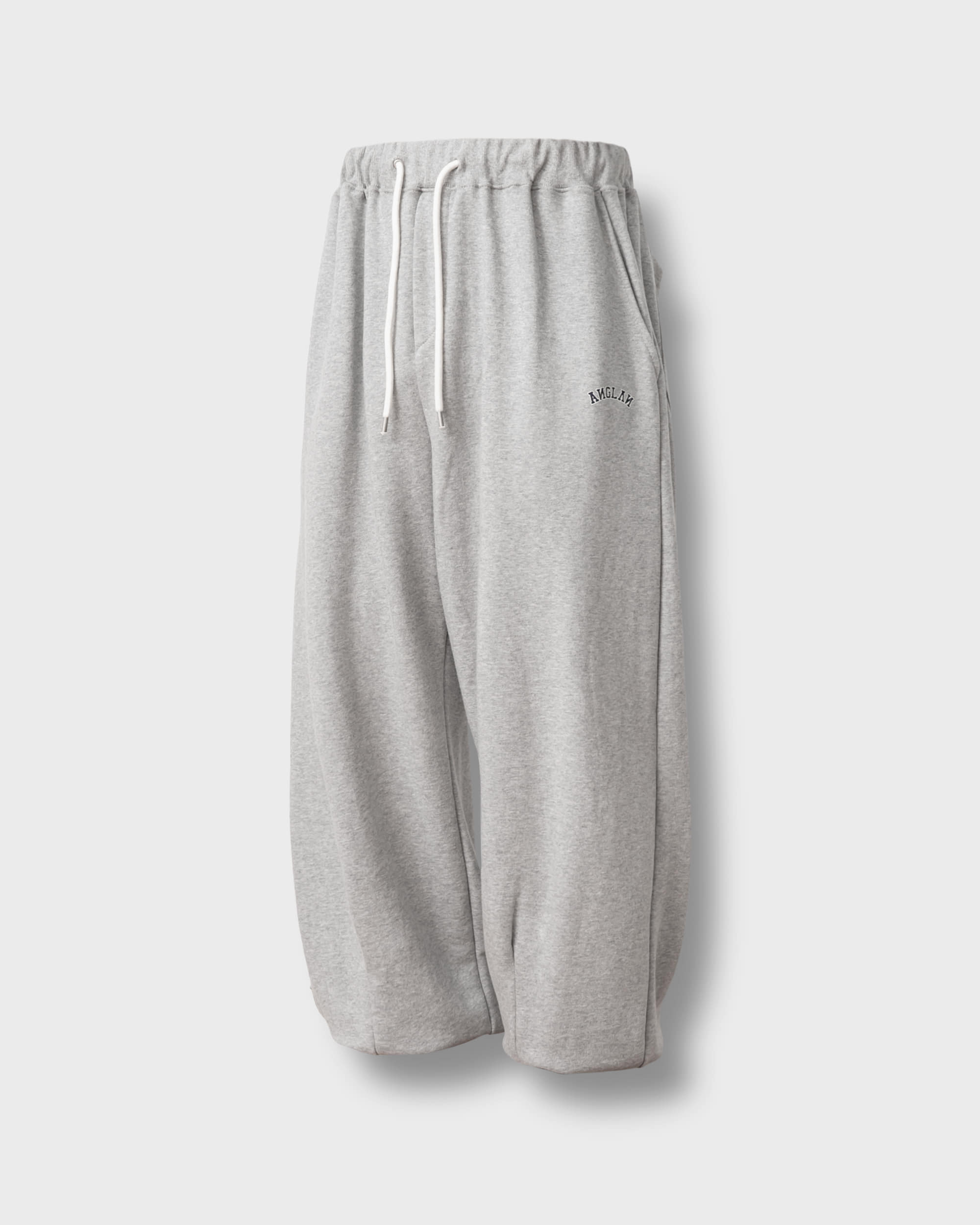 [AG] Arch Logo Sweat Loose Jogger Pants - Melange Grey