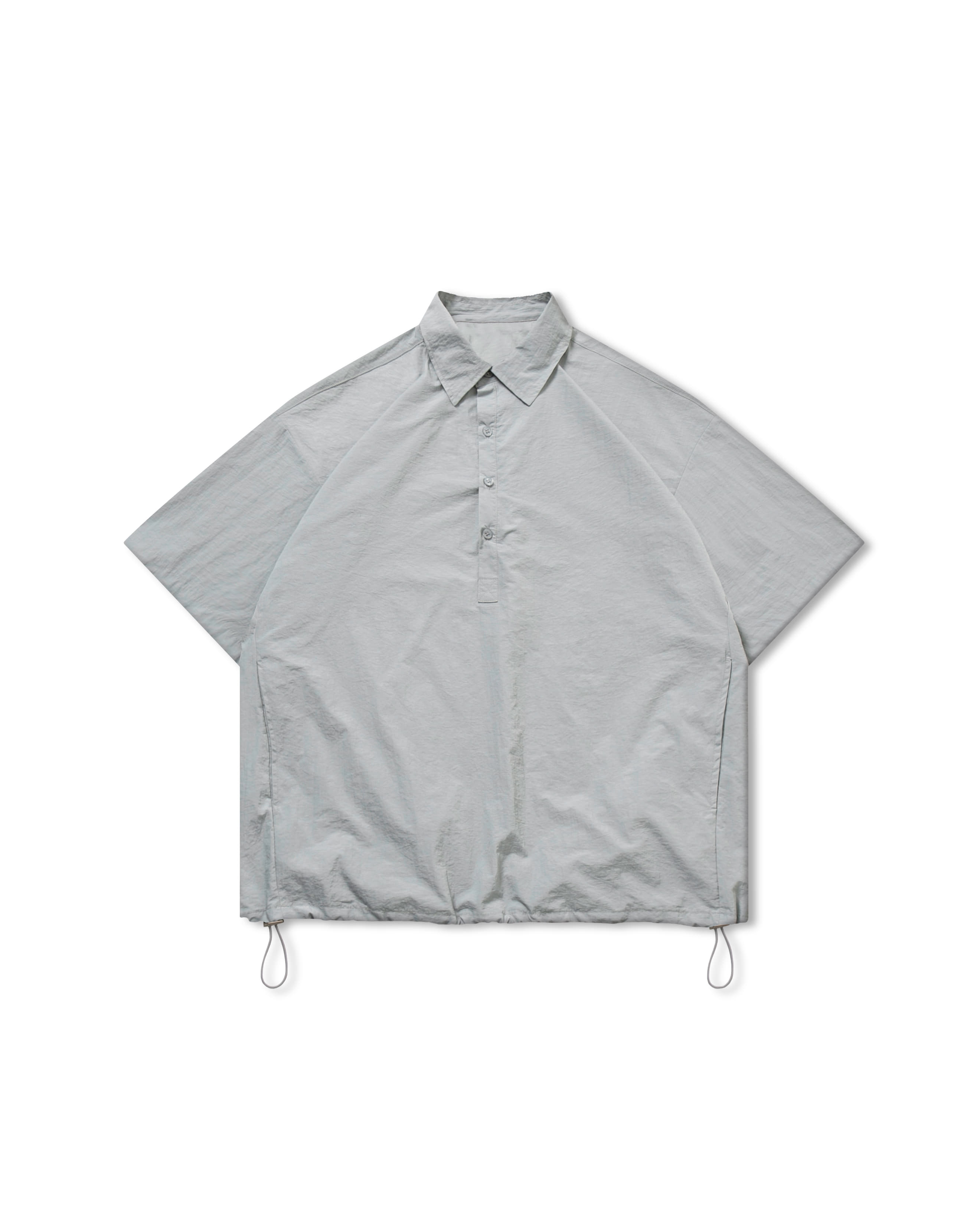 Stopper Nylon Anorak Half Shirt - Grey