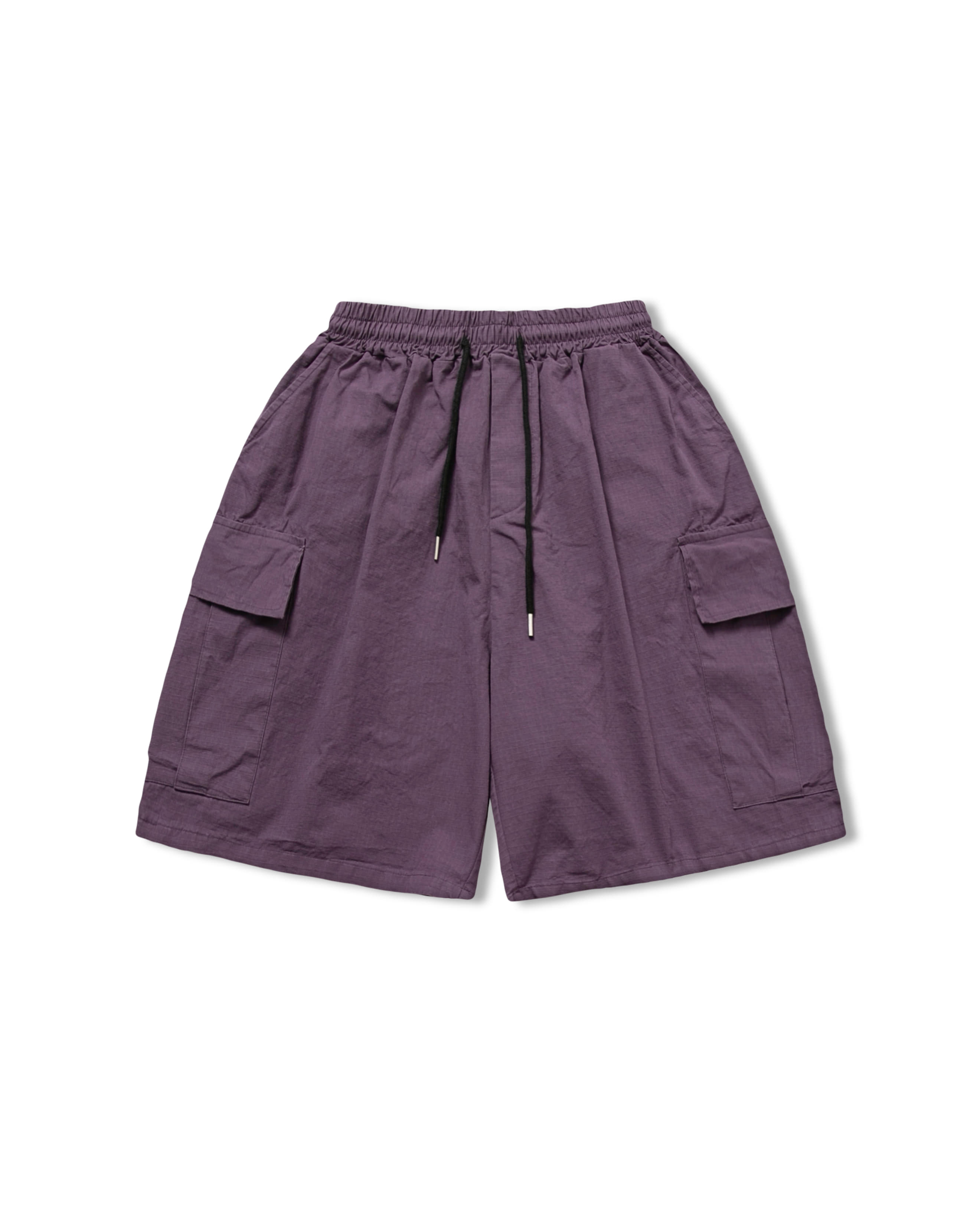 Ribstop Cargo Half Pants - Purple