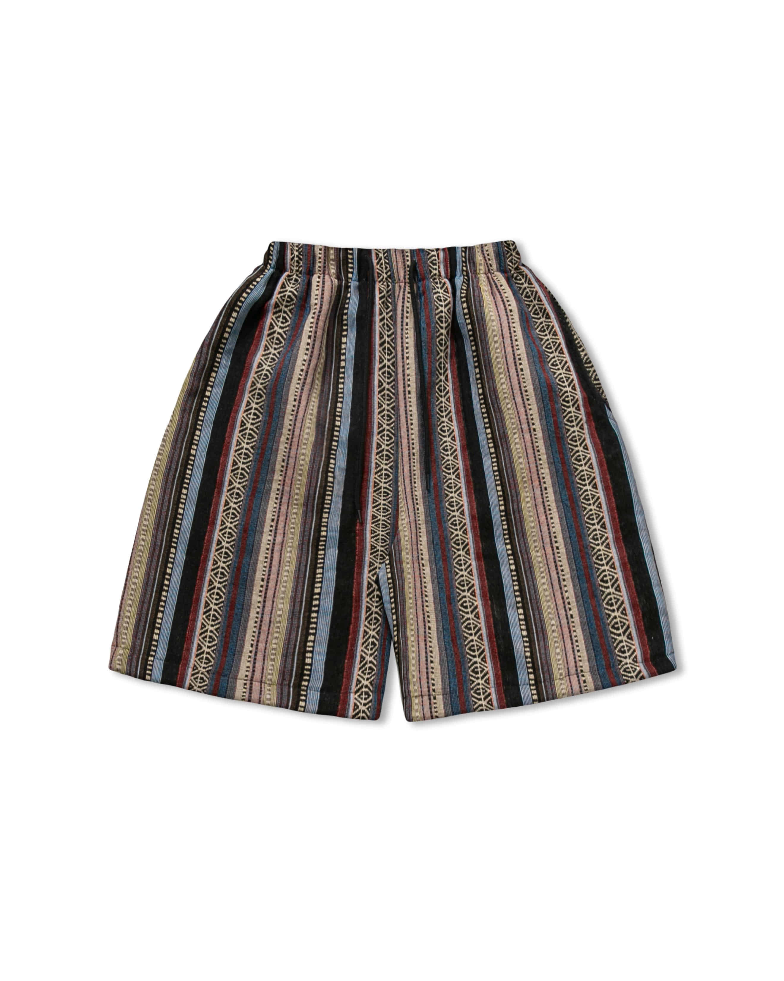 Ethnic Stripe Banding Shorts