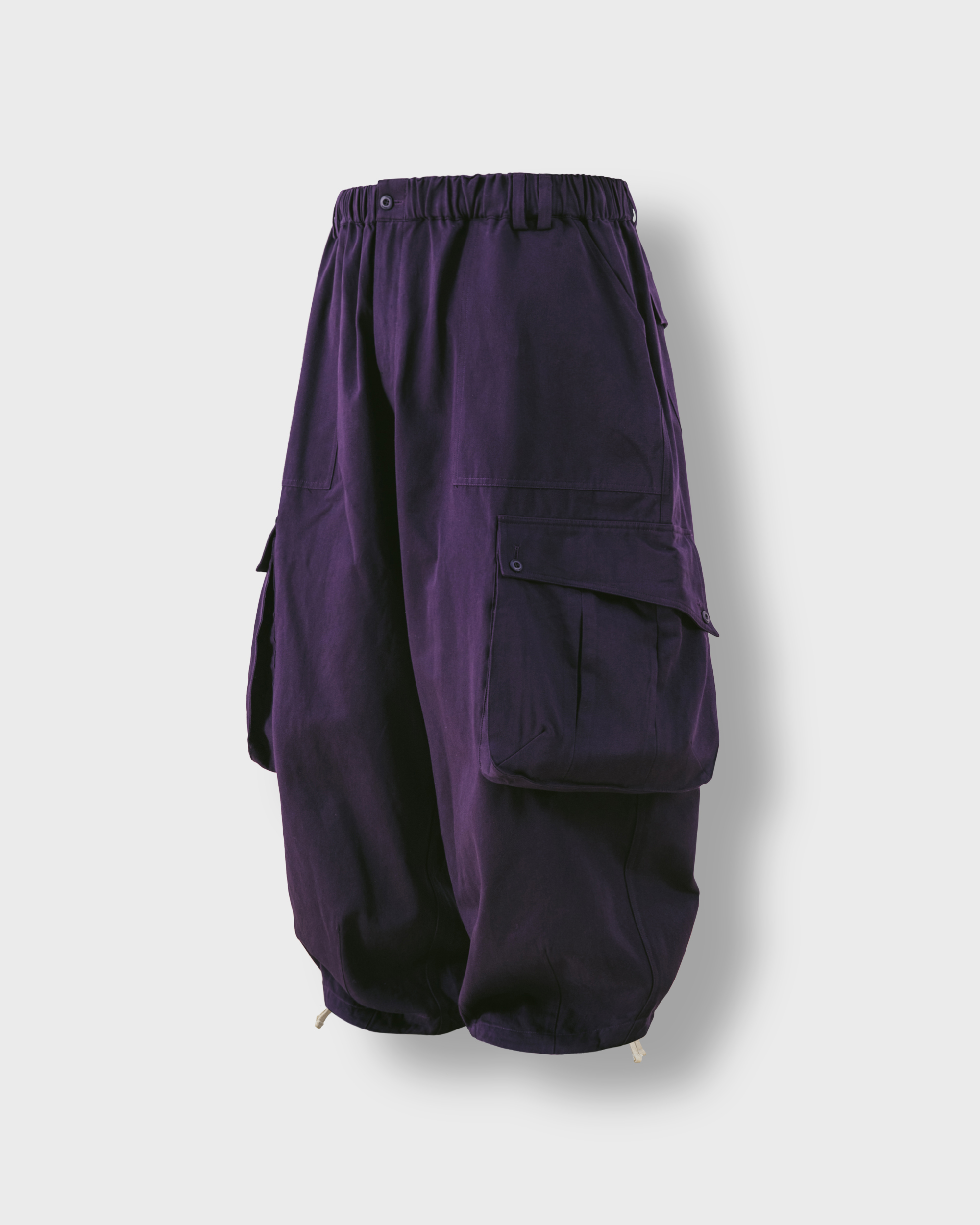[AG] Curve Big Cargo Balloon Pants - Purple