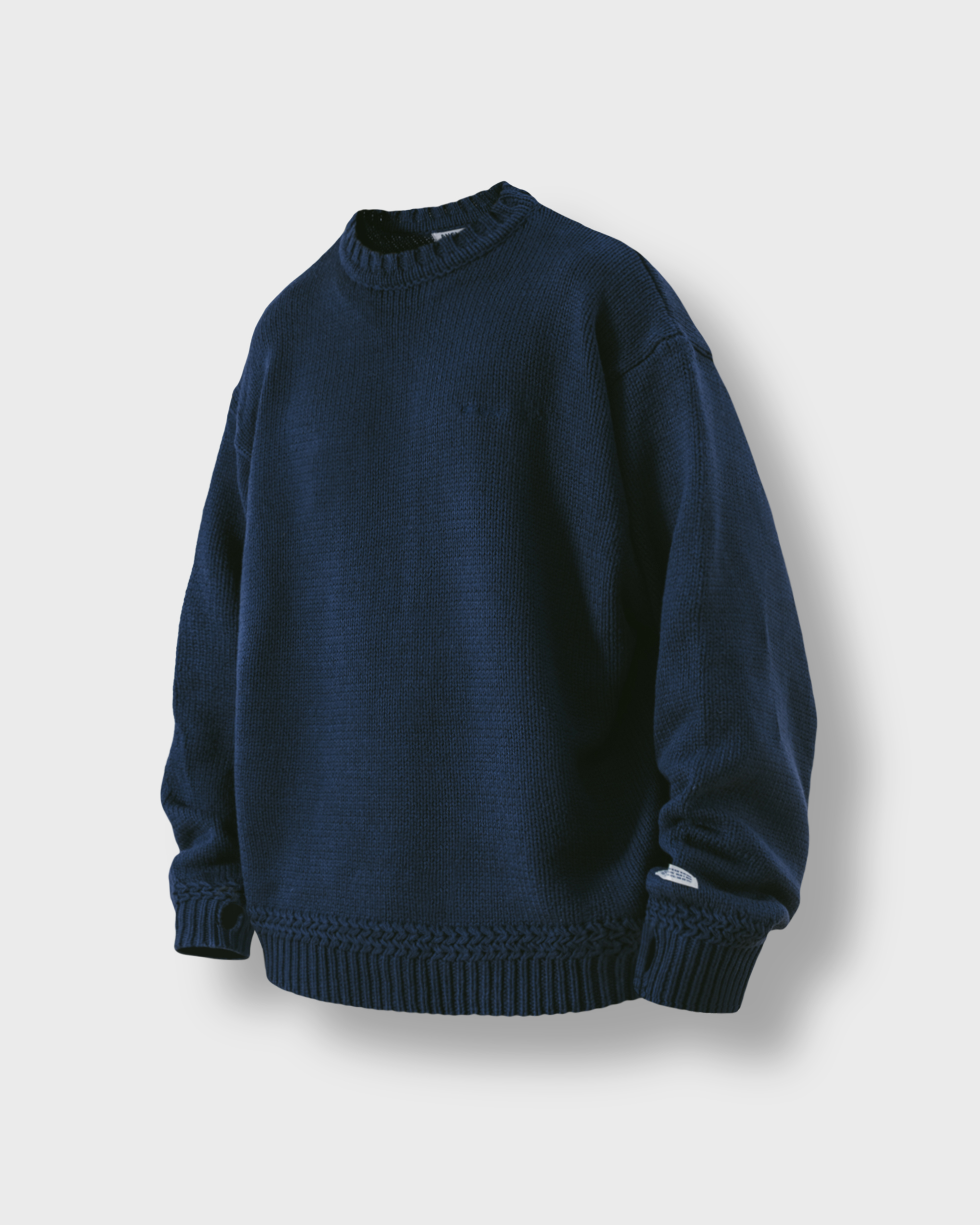 [AG] Round Heavy Sweater - Navy