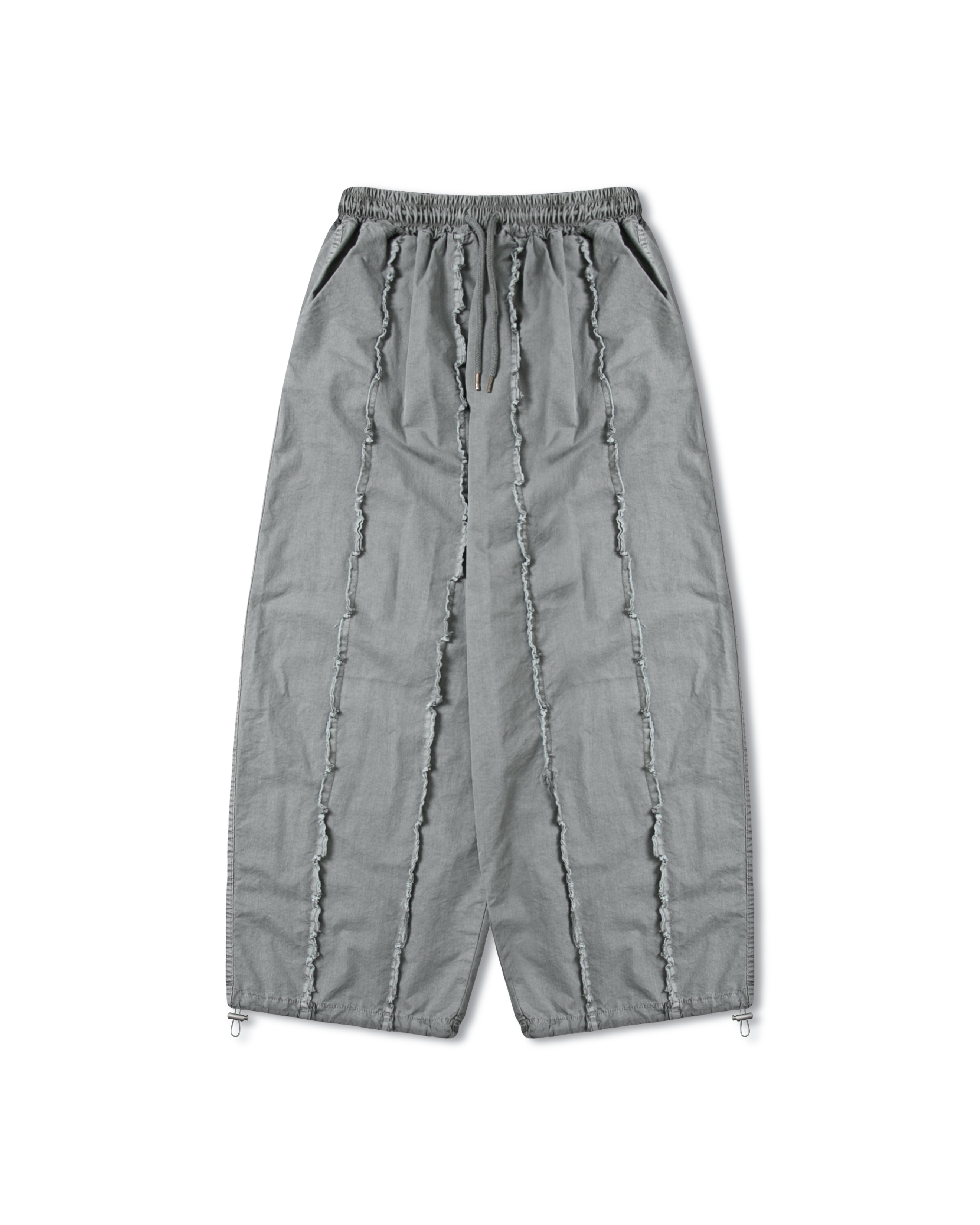 Pigment Abrasion Wide Pants - Light Grey