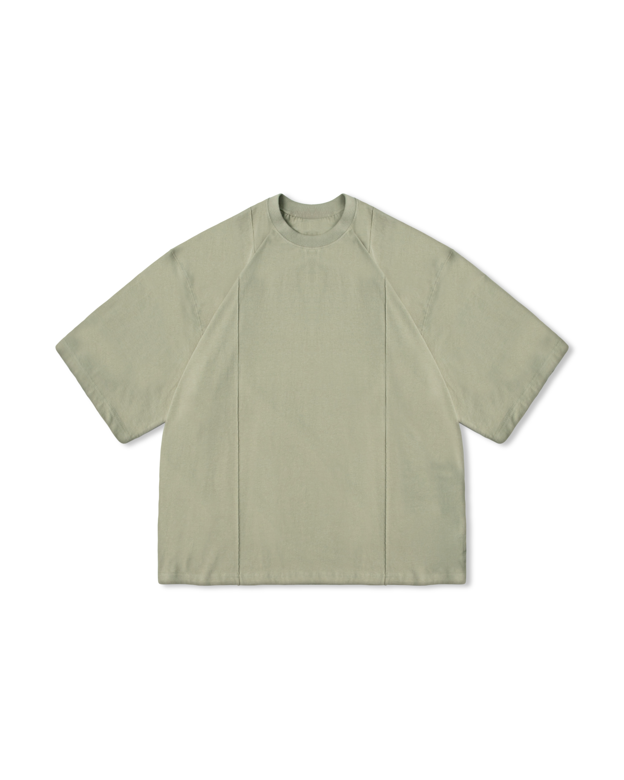 Double Incision Half Tee - Olive