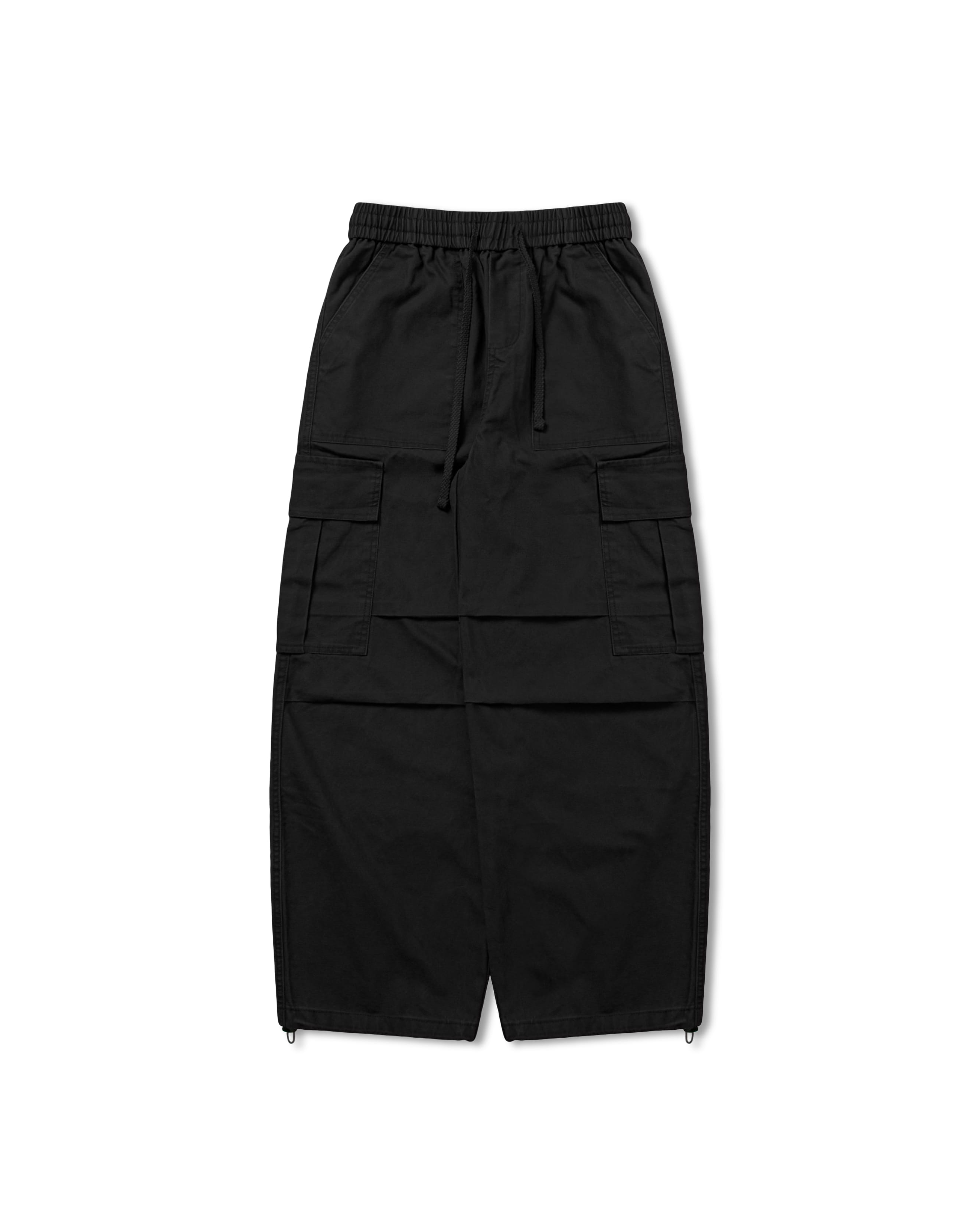 【ANGLAN】Parachute Cargo Cotton Pants Parachute Cargo Cotton Pants - Charcoal - ANGLAN