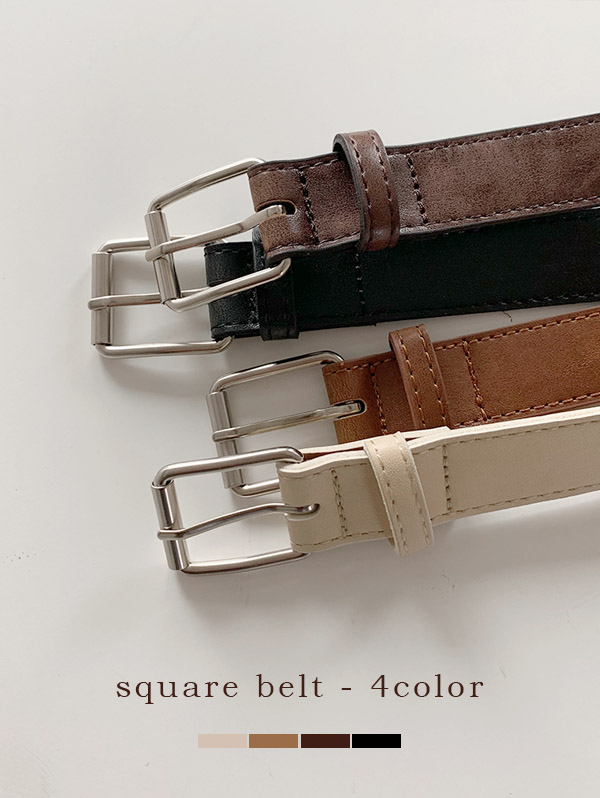 [6만개 돌파] Classic square belt - 4 color