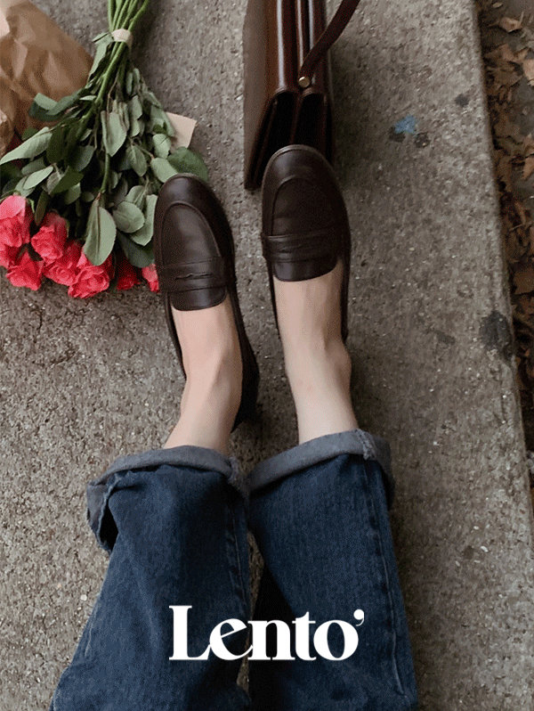 [2천개돌파] #LENTO. Soft Penny loafer - 2 color