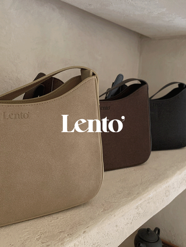 #LENTO. Suede Classic hobo bag - 3 color