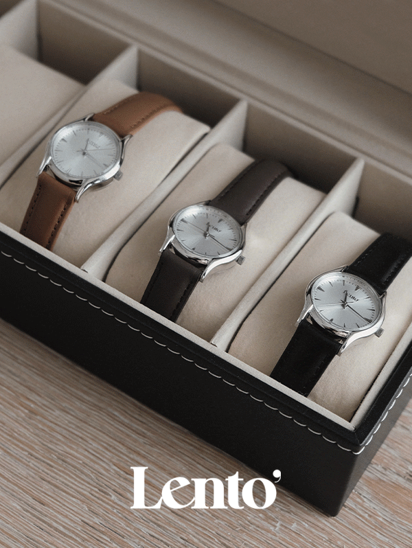 [오늘출발🚚] #LENTO. Modern Classic Watch (소가죽시계) - 3 color