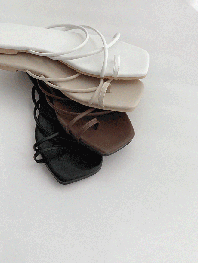 line layering slipper - 4 color (프리오더: 5~10일 소요)
