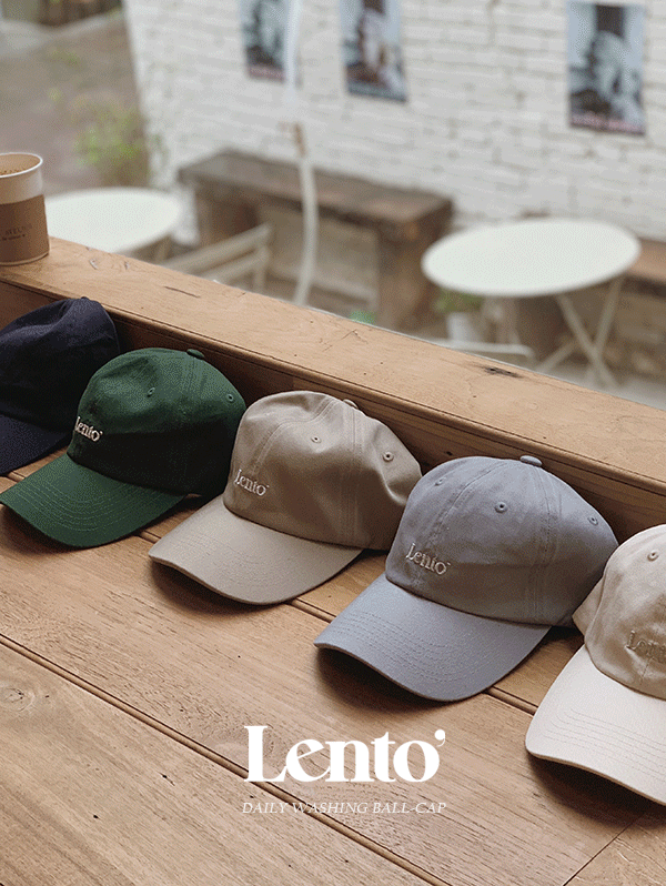 [당일발송/무료배송] #LENTO. daily washing ball cap