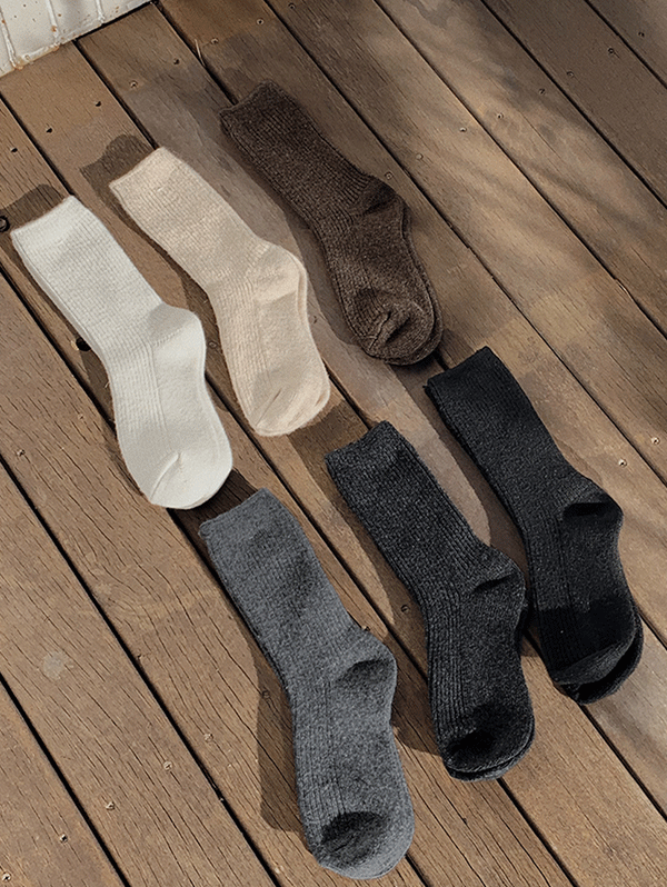 [1천장돌파] 캐시미어 포근 socks - 6 color