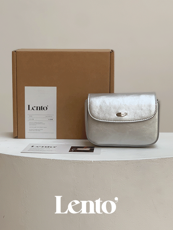 [뉴컬러추가!] #LENTO. Boil mini bag - 3 color  *체인추가가능 (프리오더: &#039;체인스트랩&#039; 10~15일 소요)  실버백/은색가방/여름가방/미니백