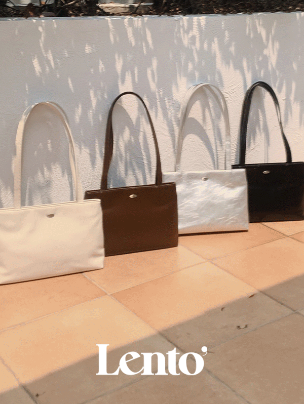 [감사할인 10%할인] #LENTO. Bazil Everyday bag  - 5 color (예약주문: &#039;브라운&#039; 6/9 순차출고) 실버백/은색가방/여름가방/숄더백