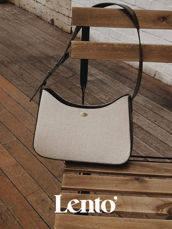 [오늘출발🚚] #LENTO. Classic fabric hobo bag - 2 color