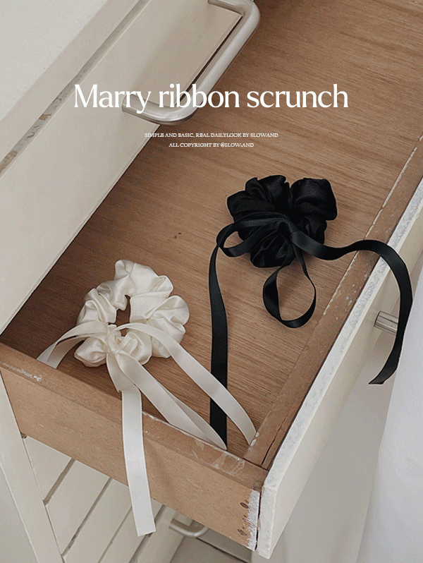 Marry ribbon scrunch - 2 color