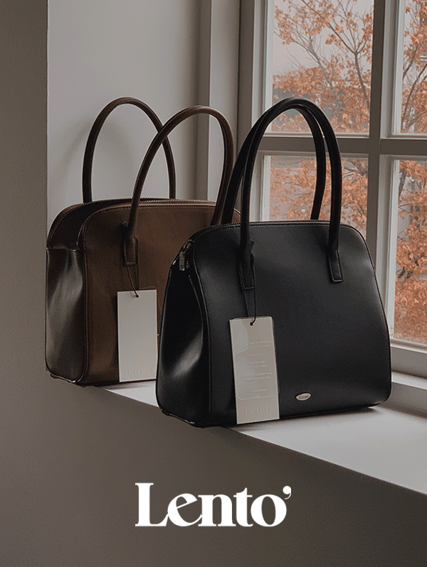#LENTO. Classic Leather Tote Bag - 2 color (예약주문 : 4월 초 순차출고예정)