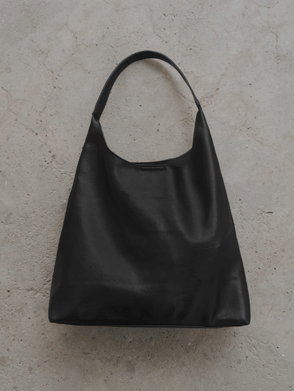 [파우치세트/기획특가!] Modern Big Leather Bag (레더에코백) - 3 color