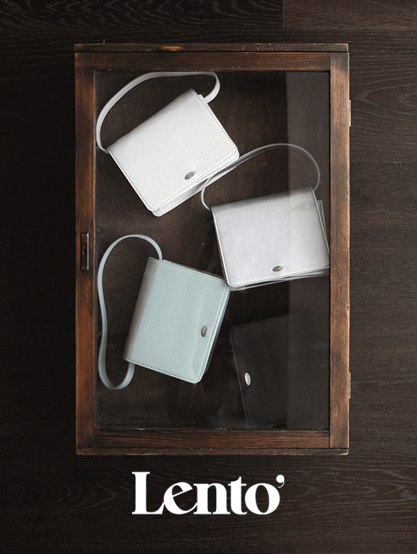 [1차수량 10%할인] #Lento. Stand Squaure leahter bag - 4 color