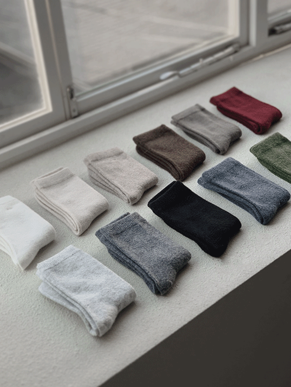 [4천개돌파] 캐시미어 도톰 socks - 11 color