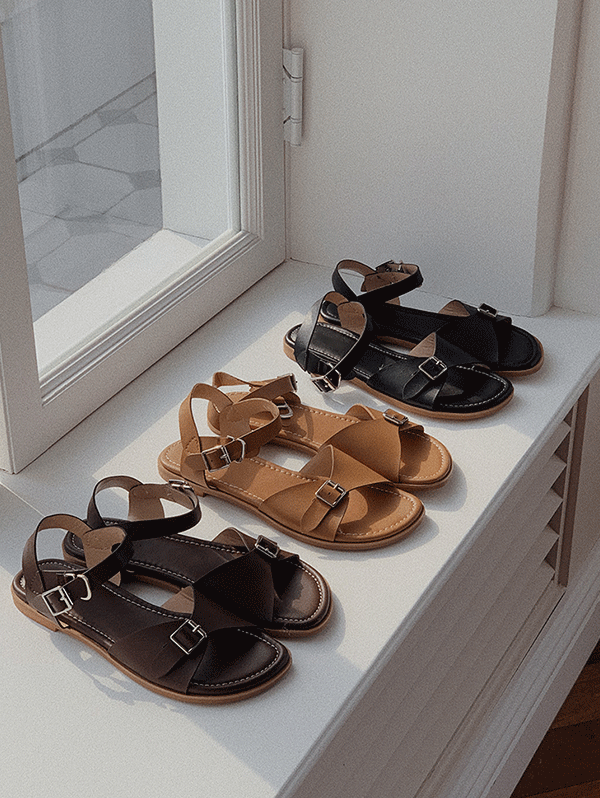 월넛 Woodz sandals - 3 color