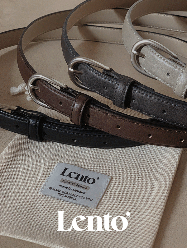 [1만개돌파] #LENTO. 시즌리스 클래식 벨트 (belt) - 4 color (프리오더: 5~10일 소요)