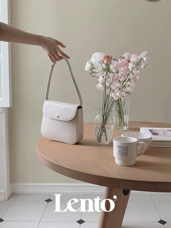 [뉴컬러추가🎁] #LENTO. Minimal hobo bag - 2 color