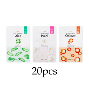 ETUDE HOUSE 0.2 Therapy Air Mask 20ml 20pcs SET (Aloe / Pearl / Collagen),ETUDE HOUSE