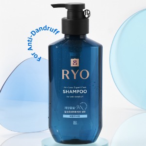 RYO 9EX Hair Loss Expert Care Shampoo for anti-dandruff 400ml,Ryo
