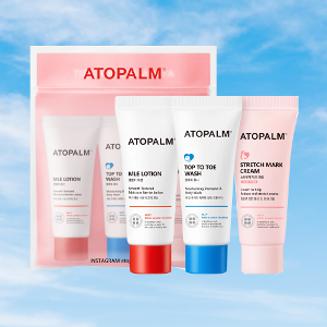 ATOPALM Travel Kit (Lotion 20ml, Wash 20ml, Cream 20ml),ATOPALM