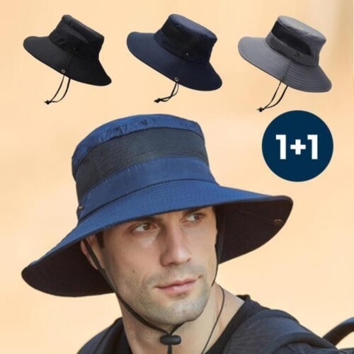 KN81 1+1 망사와이드햇 여름 벙거지 골프 등산 모자