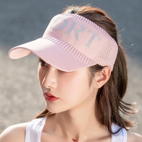 KN67 스포츠 썬캡 핑크 골프 등산 낚시 모자